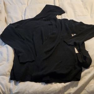 New York & Company Bkack Sweater Cardigan Large